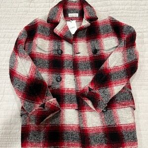 Isabel Marant Etoile Plaid Double Breasted Coat
